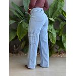 Calça Wide Legg Cargo Cherry LAVAGEM CLARA 