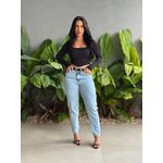 Cropped Anahi Manga Longa PRETO
