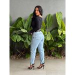 Cropped Anahi Manga Longa PRETO