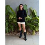Tricot Agnes Manga Longa PRETO