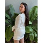 Tricot Agnes Manga Longa OFF WHITE