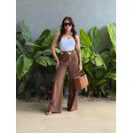 Calça Pantalona Franciele MARROM CHOCOLATE