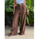Calça Pantalona Franciele MARROM CHOCOLATE