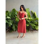 Vestido Midi Angelica MARROM MOCHA