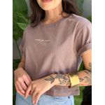 T-shirt Made for More MARROM ACINZENTADO