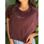 T-shirt Made for More MARROM CHOCOLATE