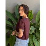 T-shirt Made for More MARROM CHOCOLATE