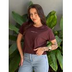 T-shirt Made for More MARROM CHOCOLATE