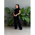 Conjunto Adriana Calça e Blusa em Tricot PRETO