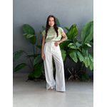 Blusa Marina Em Tricot Listrado VERDE COM BRANCO