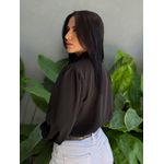 Camisa Lidia Manga Longa PRETO