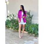 Blazer Botões Dourados FÚCSIA