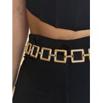 Cinto em metal Quadrados DOURADO