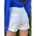 Shorts Alfaiataria Zara OFF WHITE