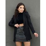 Maxi blazer alfaiataria PRETO
