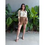 Camisa Listrada BRANCO COM BEGE