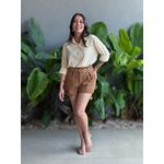 Camisa Listrada BRANCO COM BEGE