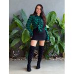 Camisa em Viscose XADREZ VERDE E PRETO