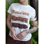 T-shirt Positive Mind OFF WHITE