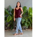 Blusa Bata Raquel VINHO