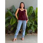 Blusa Bata Raquel VINHO