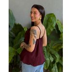 Blusa Bata Raquel VINHO