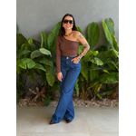 Calça Wide Legg Jeans Nexxo 11 LAVAGEM ESCURA 