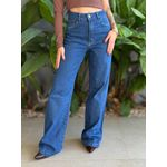 Calça Wide Legg Jeans Nexxo 11 LAVAGEM ESCURA 