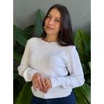 Tricot Olga Manga Longa OFF WHITE