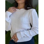 Tricot Olga Manga Longa OFF WHITE