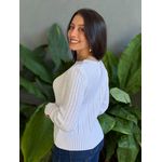 Tricot Olga Manga Longa OFF WHITE