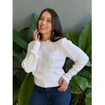 Tricot Olga Manga Longa OFF WHITE