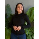 Blusa Térmica Manga Longa Gola Redonda PRETO