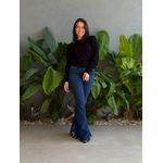 Tricot Olga Manga Longa PRETO