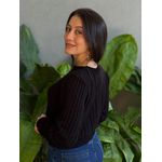 Tricot Olga Manga Longa PRETO