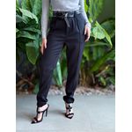 Calça alfaiataria Dalia com Cinto PRETO