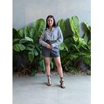 Camisa Listrada BRANCO COM CINZA