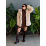 Casaco de Pelos BEGE CLARO