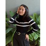 Tricot Belita LISTRADO PRETO