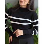 Tricot Belita LISTRADO PRETO