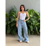 Cropped Renata Alças Finas em Bengaline BRANCO