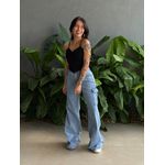 Cropped Renata Alças Finas em Bengaline PRETO