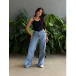 Cropped Renata Alças Finas em Bengaline PRETO