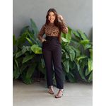 Calça Alfaiataria Eduarda Barra Reta PRETO