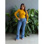 Blusa Jade em Tricot Gola Alta Cacharrel MOSTARDA