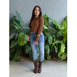 Tricot Olga Manga Longa MARROM CLARO