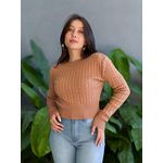 Tricot Olga Manga Longa BEGE