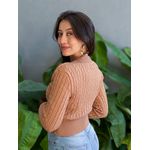 Tricot Olga Manga Longa BEGE