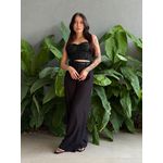 Top Bordado em Pedrarias PRETO