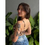 Body Maiô Alças Finas ESTAMPADO ANIMAL PRINT